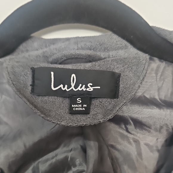 Lulu's Charcoal Leather Jacket - Picture 2 of 4